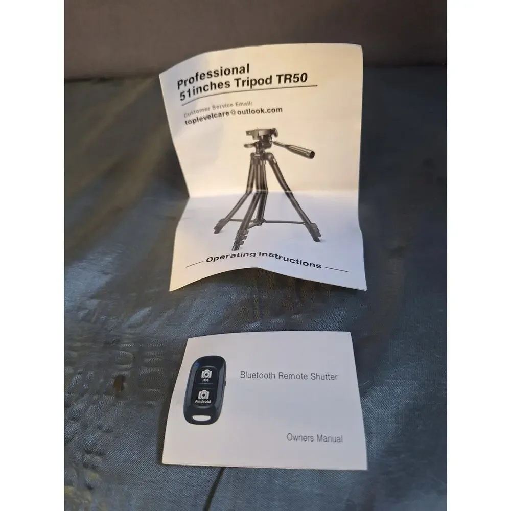 TR50 BLACK PROFESSIONAL TRIPOD FOR CAMARA AND CELLPHONE WITH CASE